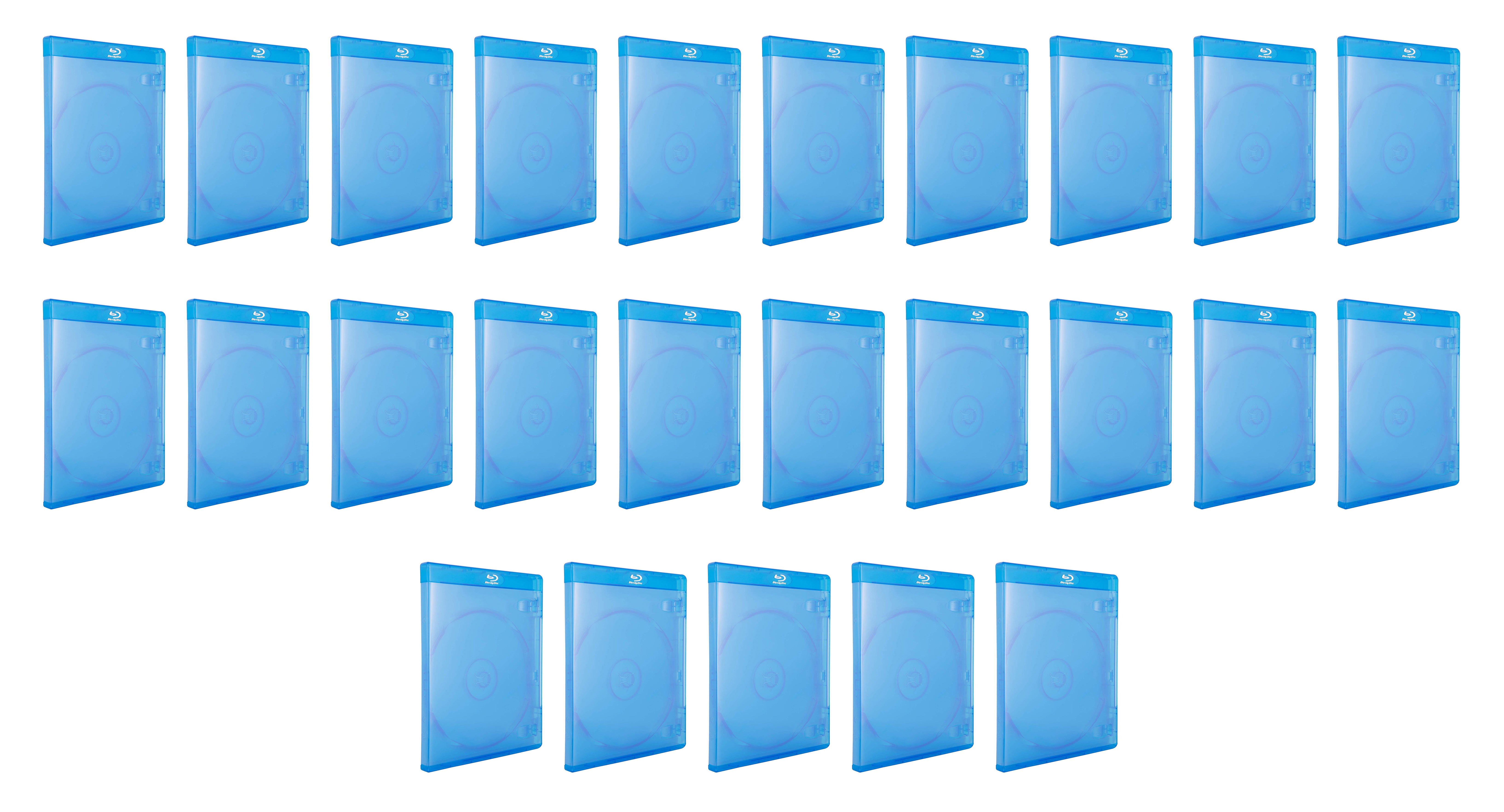 BOXNUBE PVC 11mm Blue Clear Single Disc Blu-Ray Cases with Outer Clear Sleeve & Silver Logo. BOXNUBE PVC 11mm Blue Clear Single Disc Blu-Ray Cases with Outer Clear Sleeve & Silver Logo.